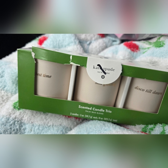 Kate Spade Candle Set - Crisp in the Air -Hope In Bloom - Deep in the Glow  Set - Picture 4 of 4
